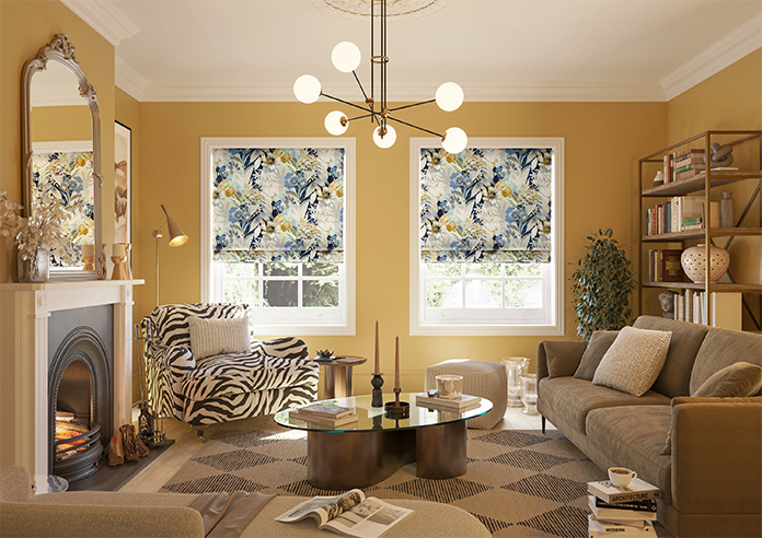 Bali, Navy - Twist&Fit Roman Blind - Image 9